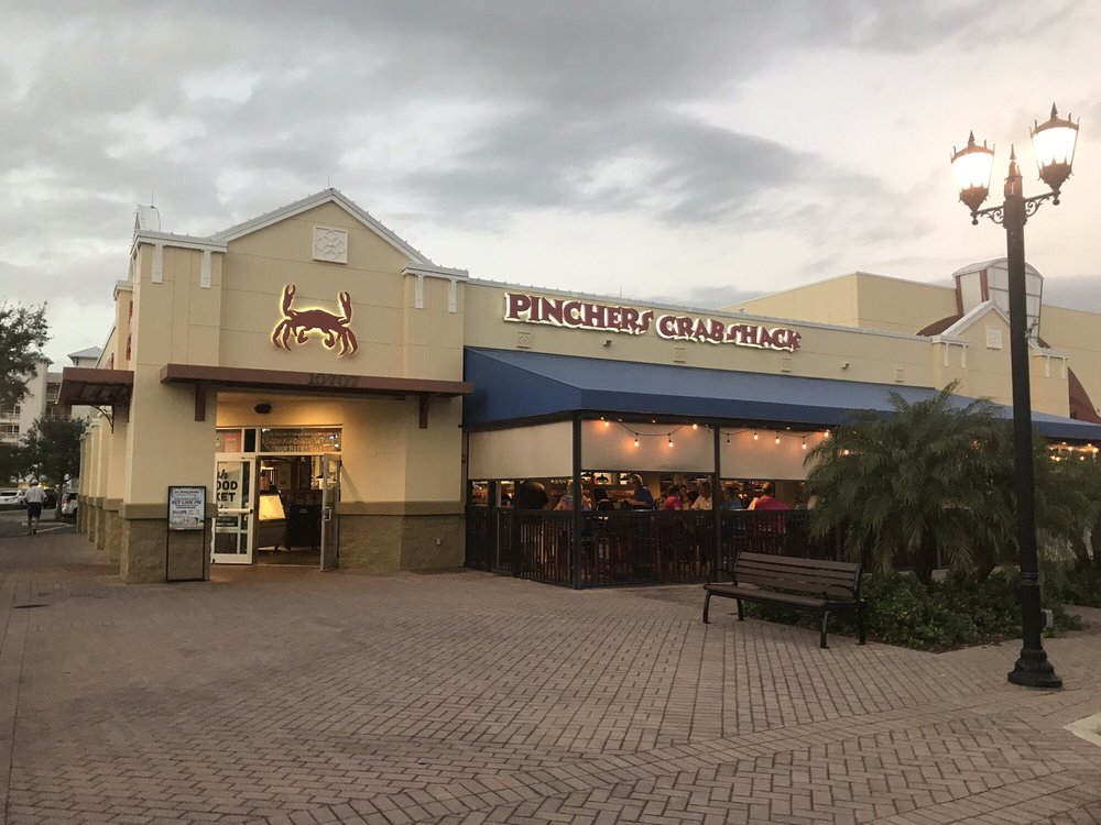 Pinchers Crab Shack exterior on Lakewood Ranch Main Street.