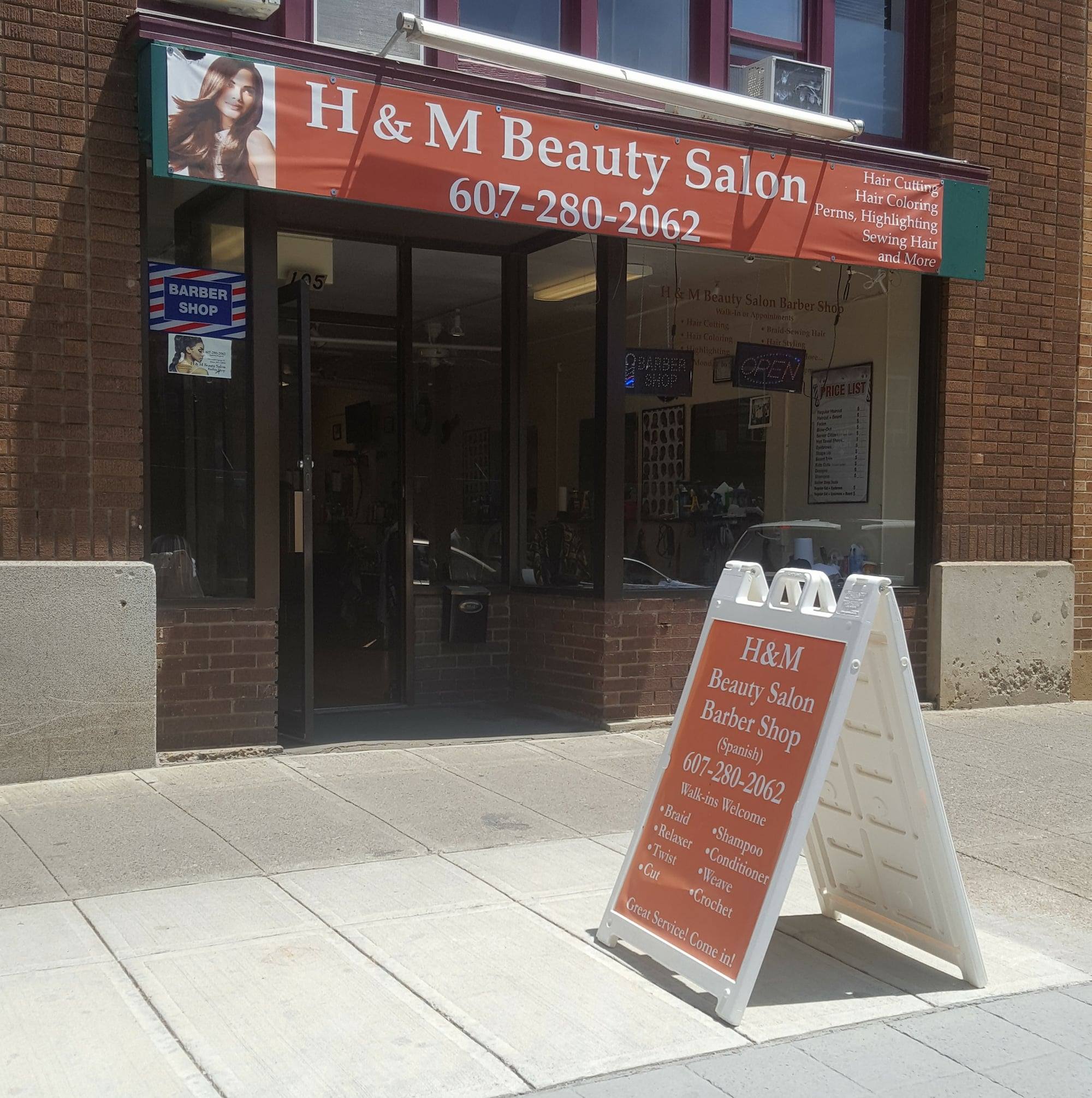 Finished hairstyle from H&M Beauty Salon and Barber Shop